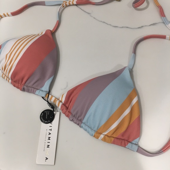 NWT Vitamin A Gia EcoRib Bikini Top | Small - Picture 3 of 7
